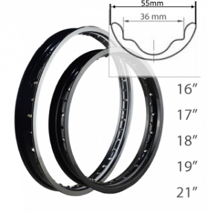 Rim for motorcycle