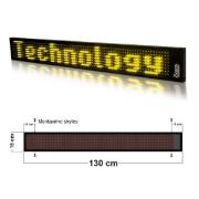 LED display with Open Source UPWT-4-1 130x16cm