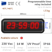 Zegar LED ZB5-L 41x14cm